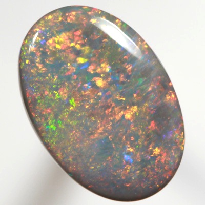SOLID BLACK OPAL Bright and sparkling Floral Harlequin pattern SEE VIDEO